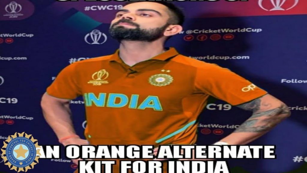 Image result for indian cricket team orange jersey 2019 world cup